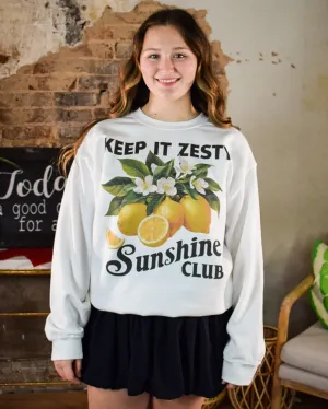 KEEP IT ZESTY SWEATSHIRT