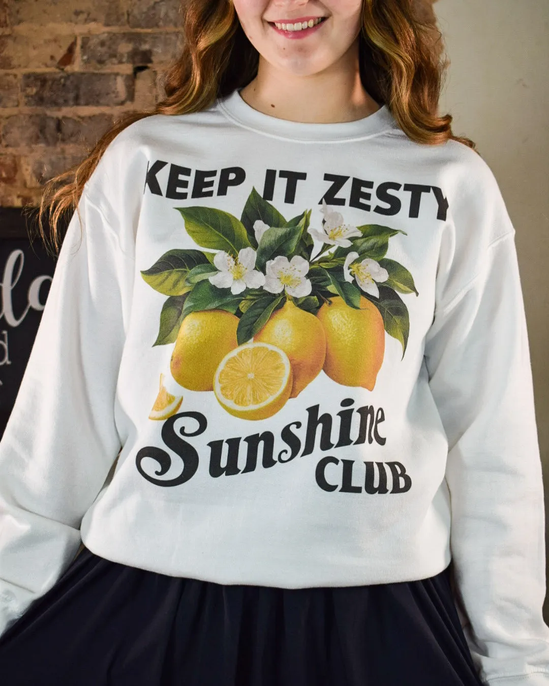 KEEP IT ZESTY SWEATSHIRT