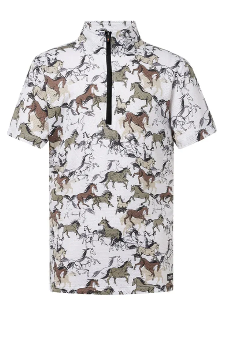 Kid’s Kerrits Summer Ride Ice Fil® Short Sleeve Equestrian Shirt