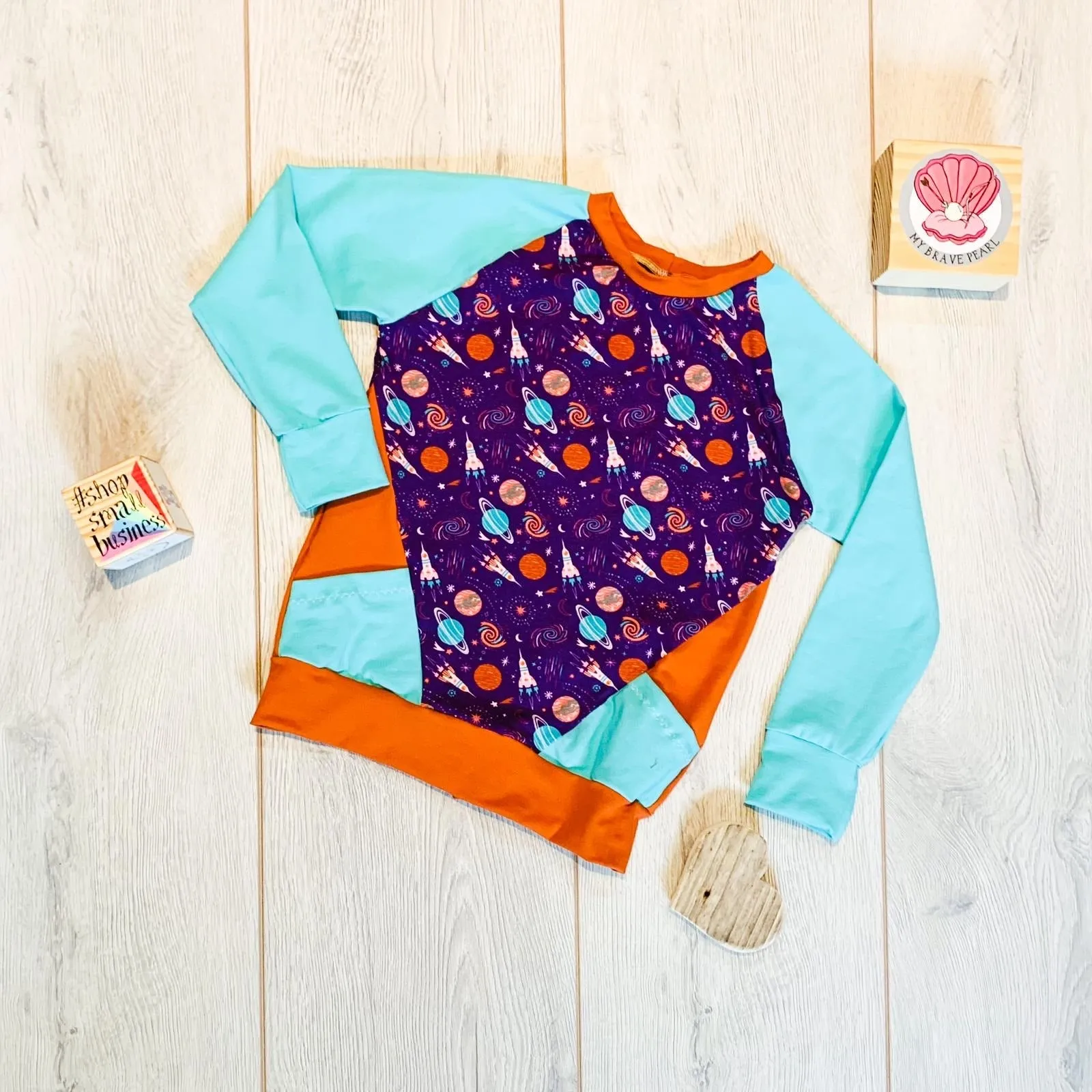 Kids Long Sleeve Colourblock Tee