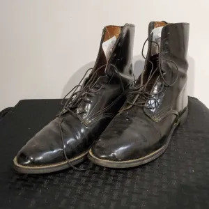 Lace Up Patent Boots 10 1/2