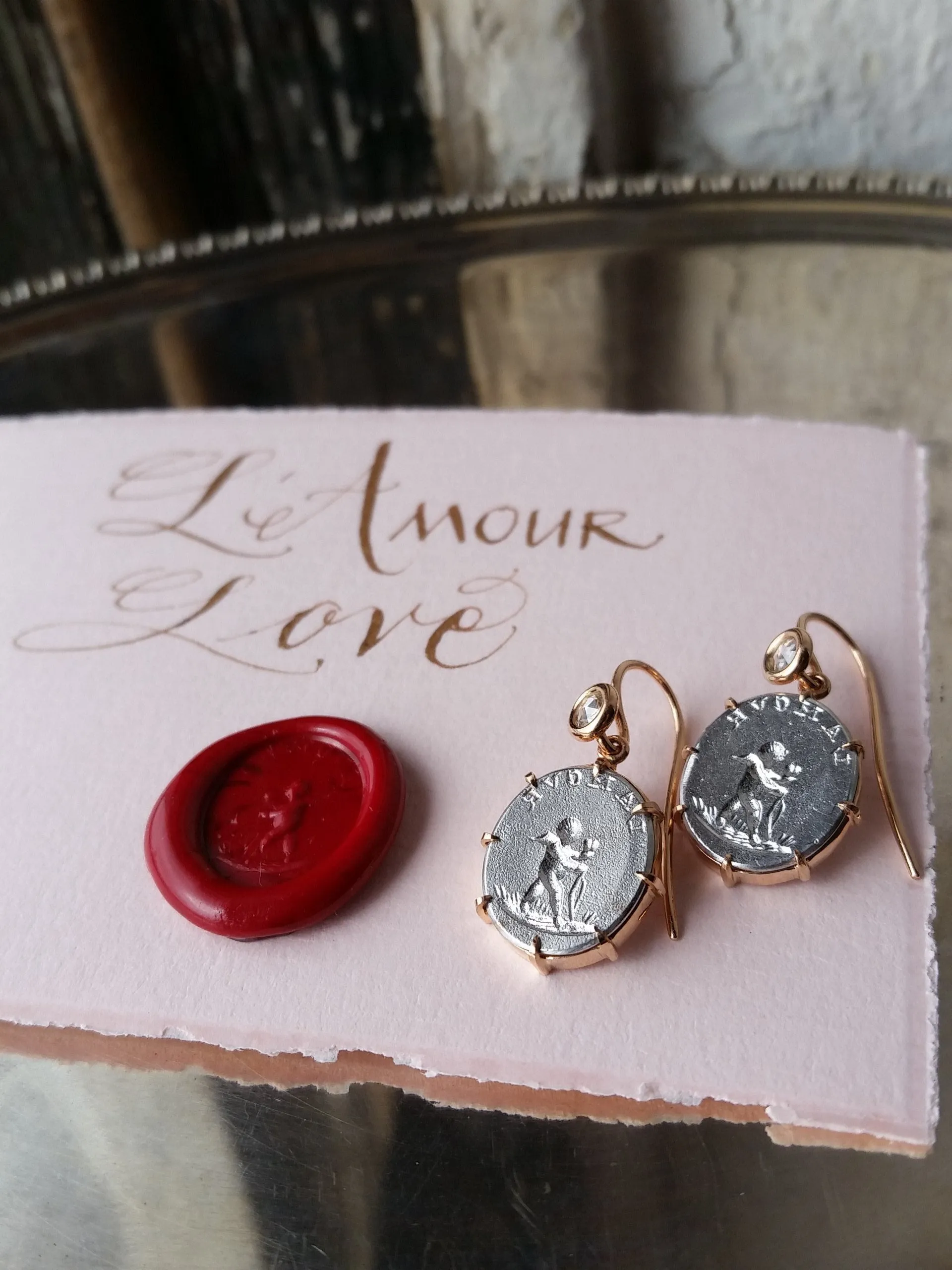 L'Amour Cupid earrings