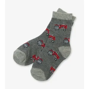 Little Blue House Crew Socks - Farm Tractors