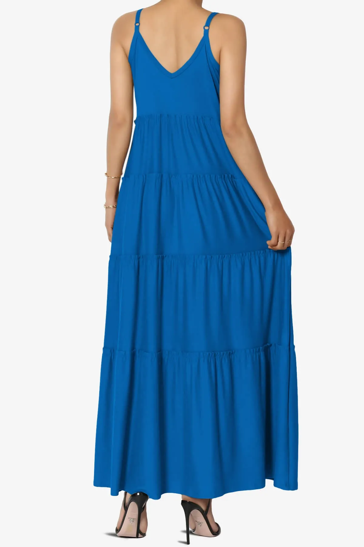 Livvy V-Neck Tiered Cami Maxi Dress