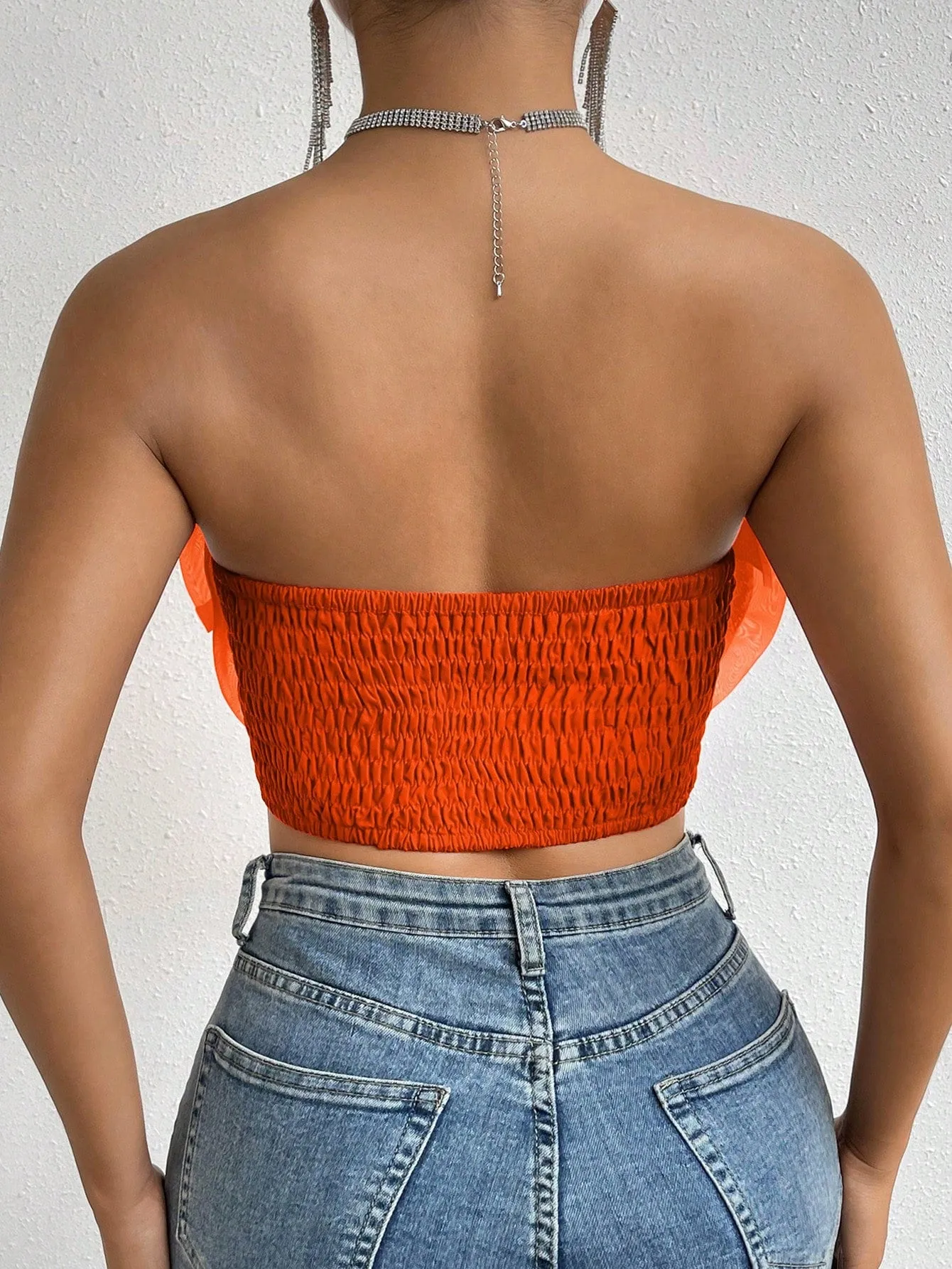 Love Story Rose Crop Tube Top