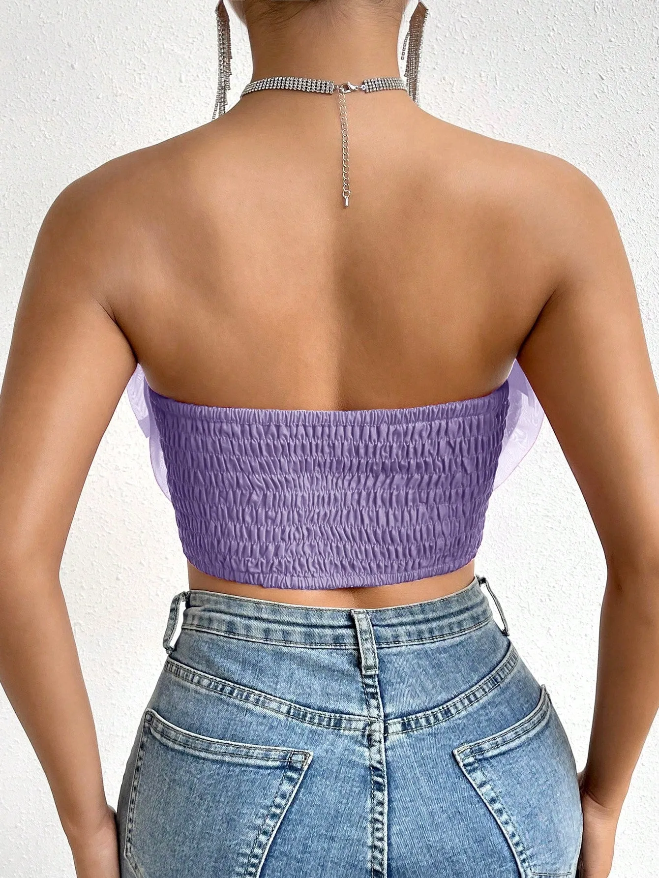 Love Story Rose Crop Tube Top