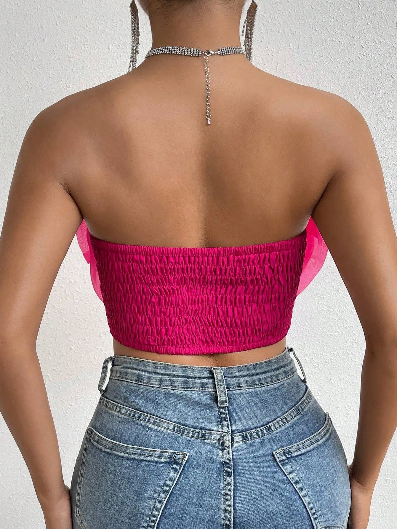 Love Story Rose Crop Tube Top