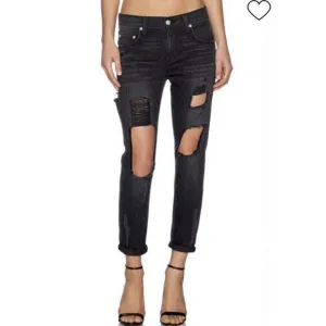 Lovers and Friends Women's Ezra Distressed Jeans in Gramercy Black Size 26