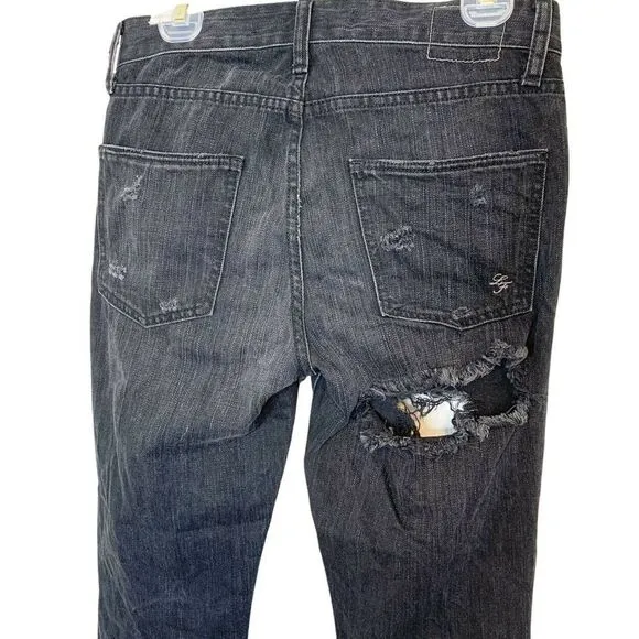 Lovers and Friends Women's Ezra Distressed Jeans in Gramercy Black Size 26