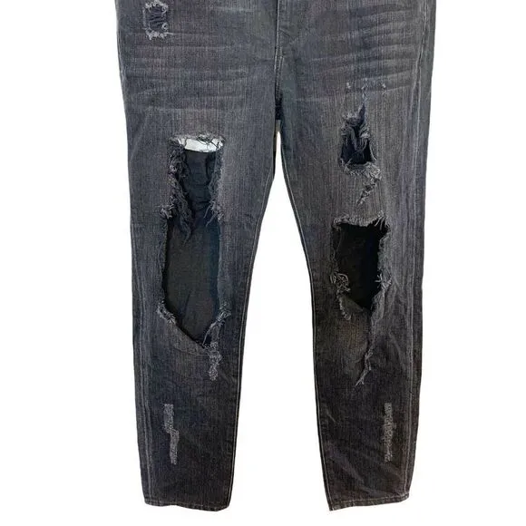 Lovers and Friends Women's Ezra Distressed Jeans in Gramercy Black Size 26