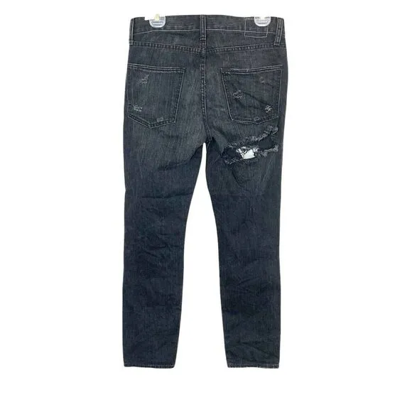 Lovers and Friends Women's Ezra Distressed Jeans in Gramercy Black Size 26