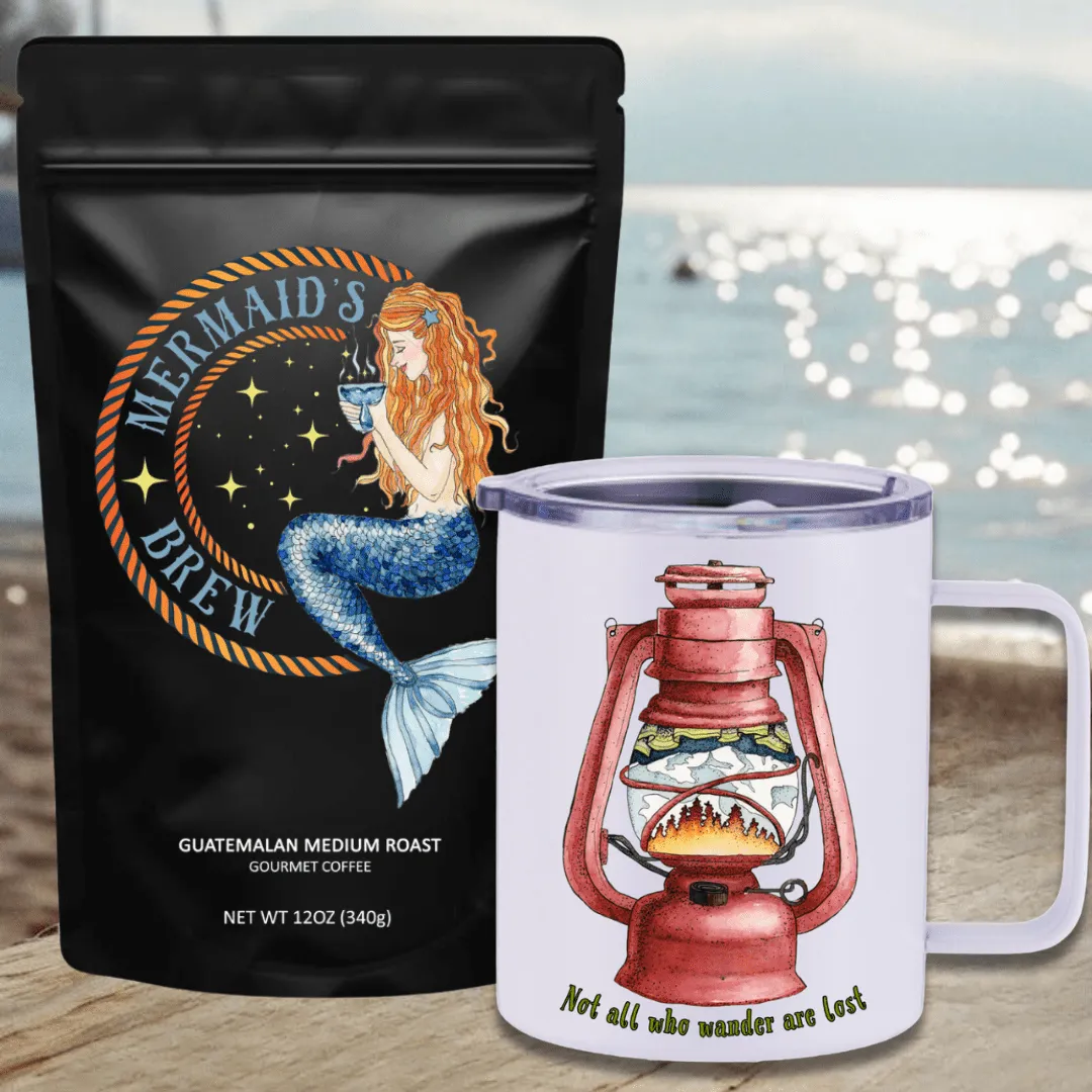 Mermaid's Brew Guatemalan Medium Roast Travel Coffee Bundle