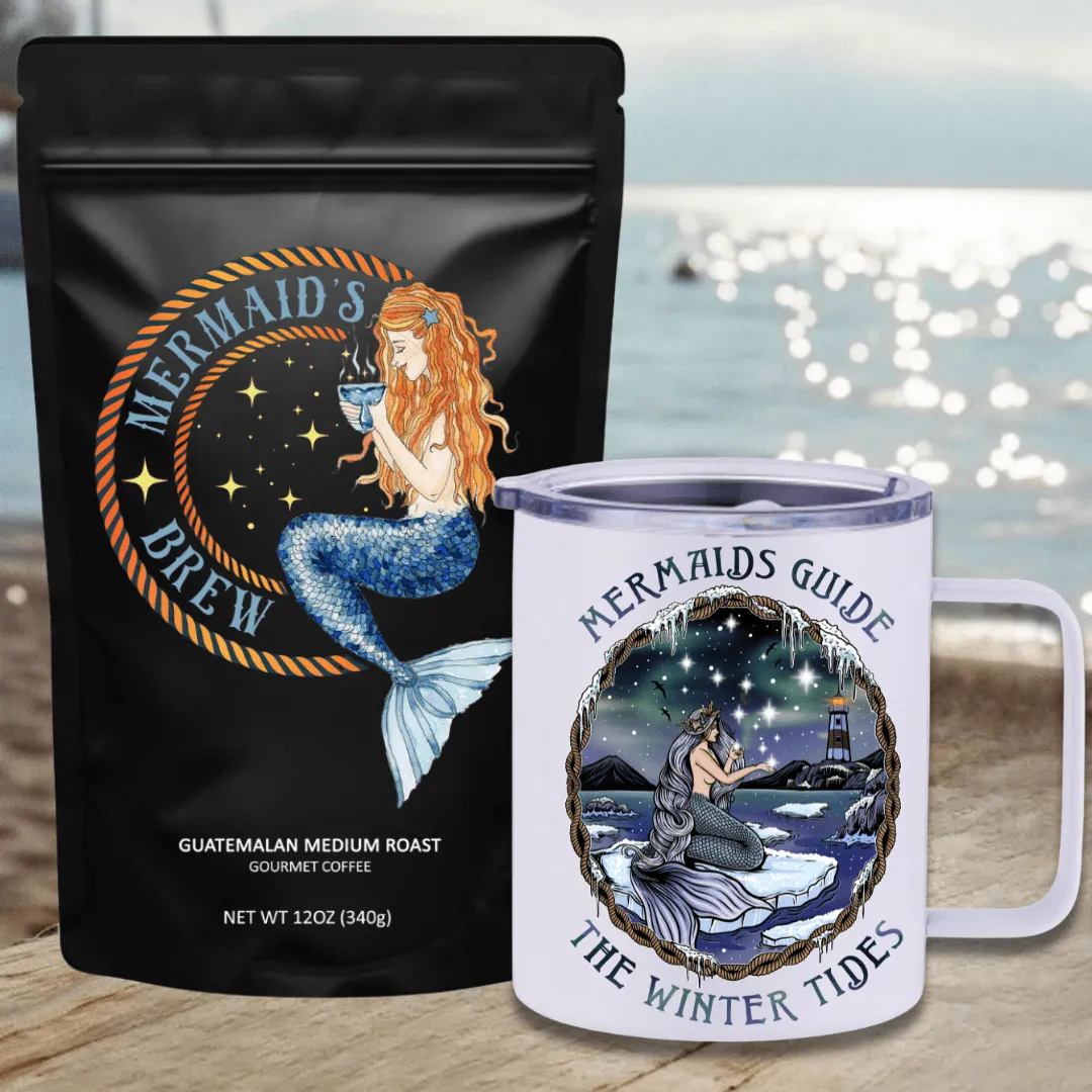 Mermaid's Brew Guatemalan Medium Roast Travel Coffee Bundle