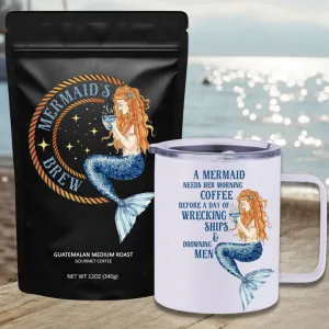 Mermaid's Brew Guatemalan Medium Roast Travel Coffee Bundle