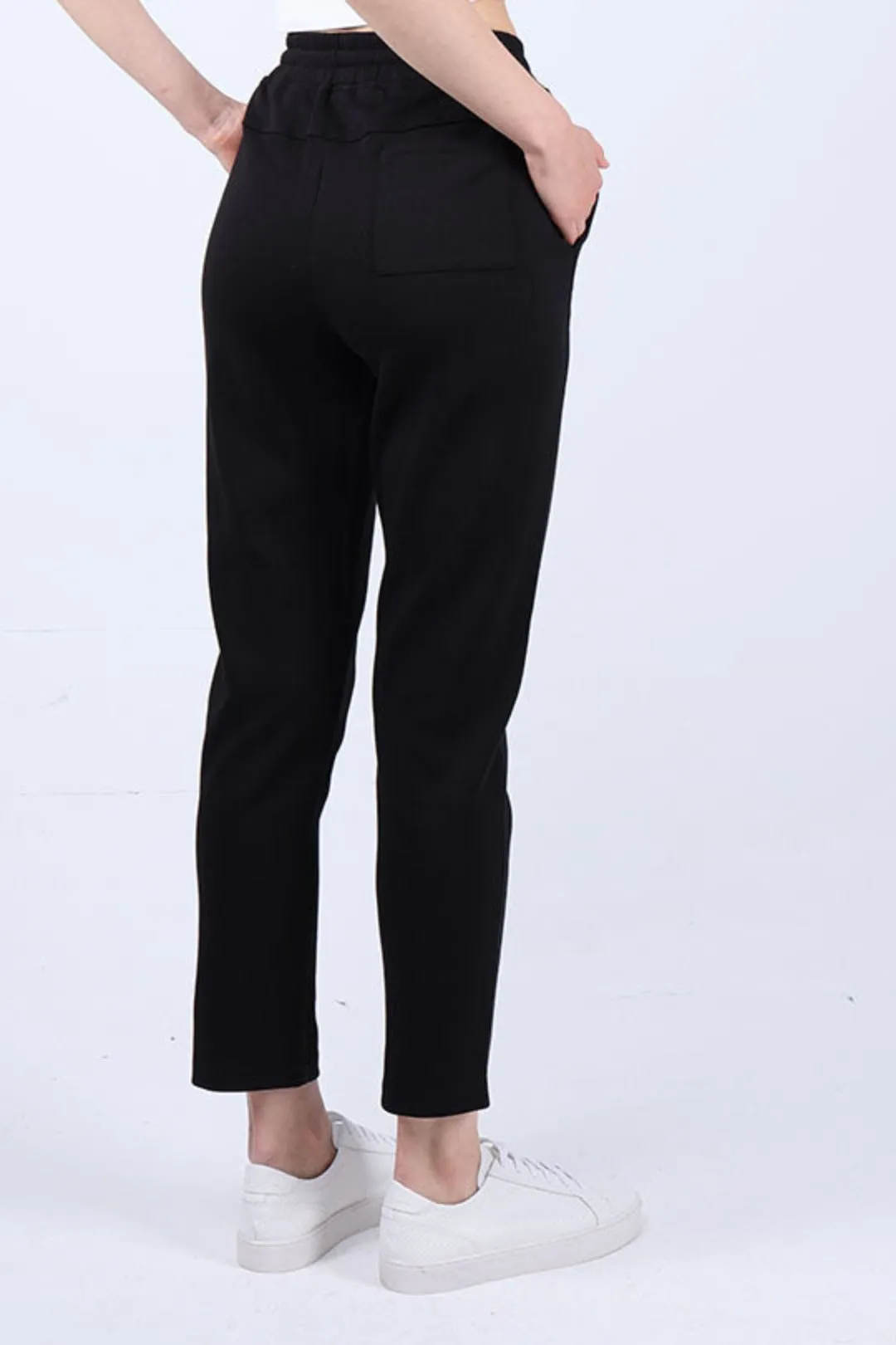 Mid-waist Drawstring Soft Fleece Sweatpant With Pockets