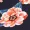 Navy Floral Frill Hem Bandeau Dress