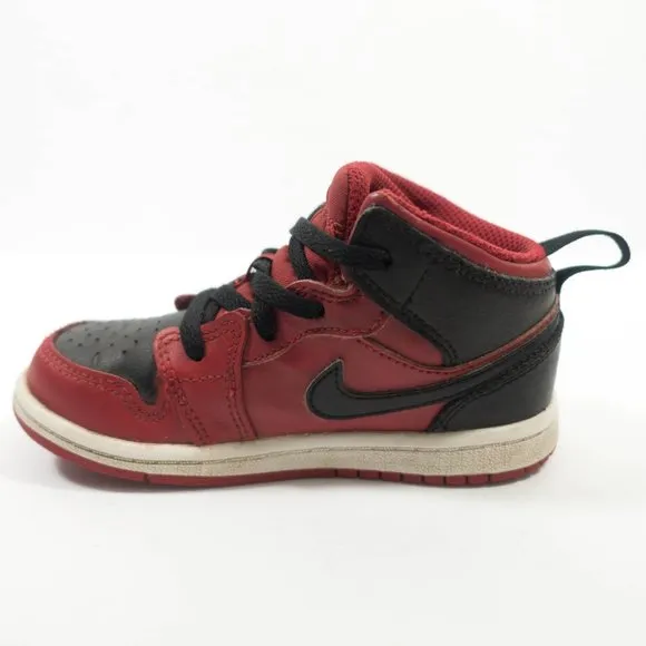 Nike Air Jordan 1 Mid Reverse Bred Sneakers - Toddler's Size 9C