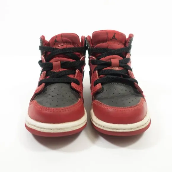 Nike Air Jordan 1 Mid Reverse Bred Sneakers - Toddler's Size 9C