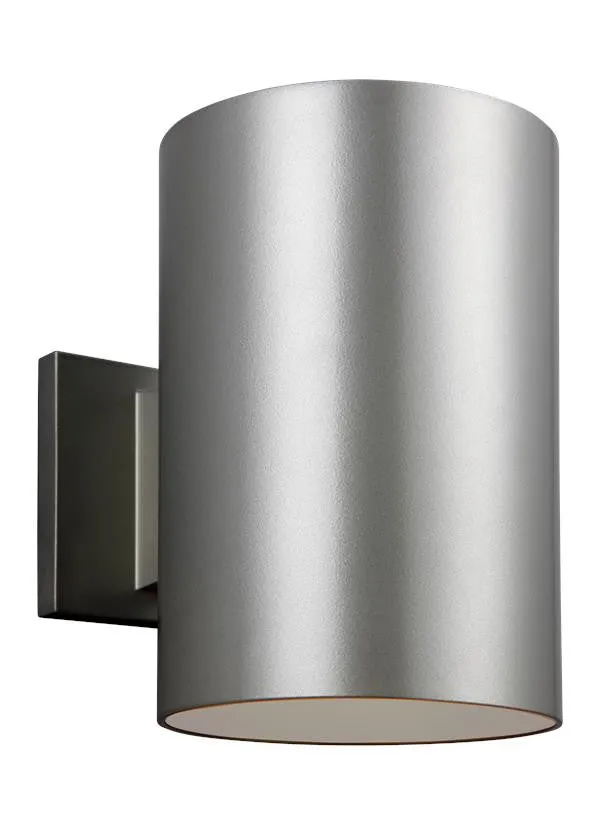Outdoor Cylinders Painted Brushed Nickel