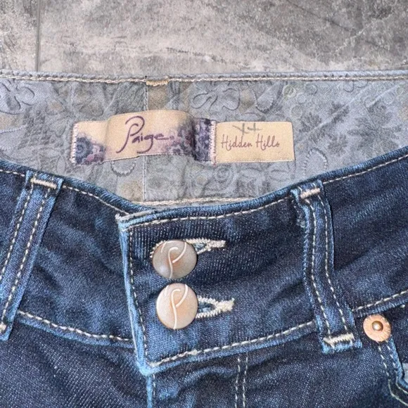 PAIGE Hidden Hills Jeans Dark Wash Size 25