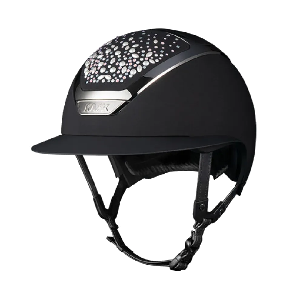 Pearls Star Lady Chrome Riding Helmet by KASK