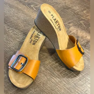 PLAKTON WEDGE women’s comfy cork wedge heels  GIRL’s size 35 US 4