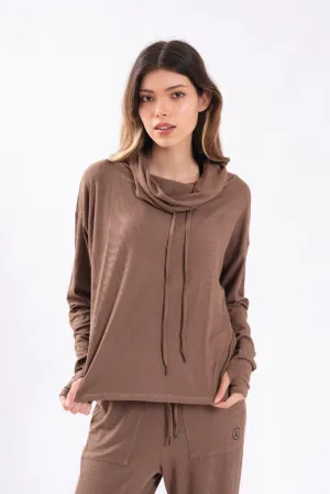 Polera topo cuello alto comfy