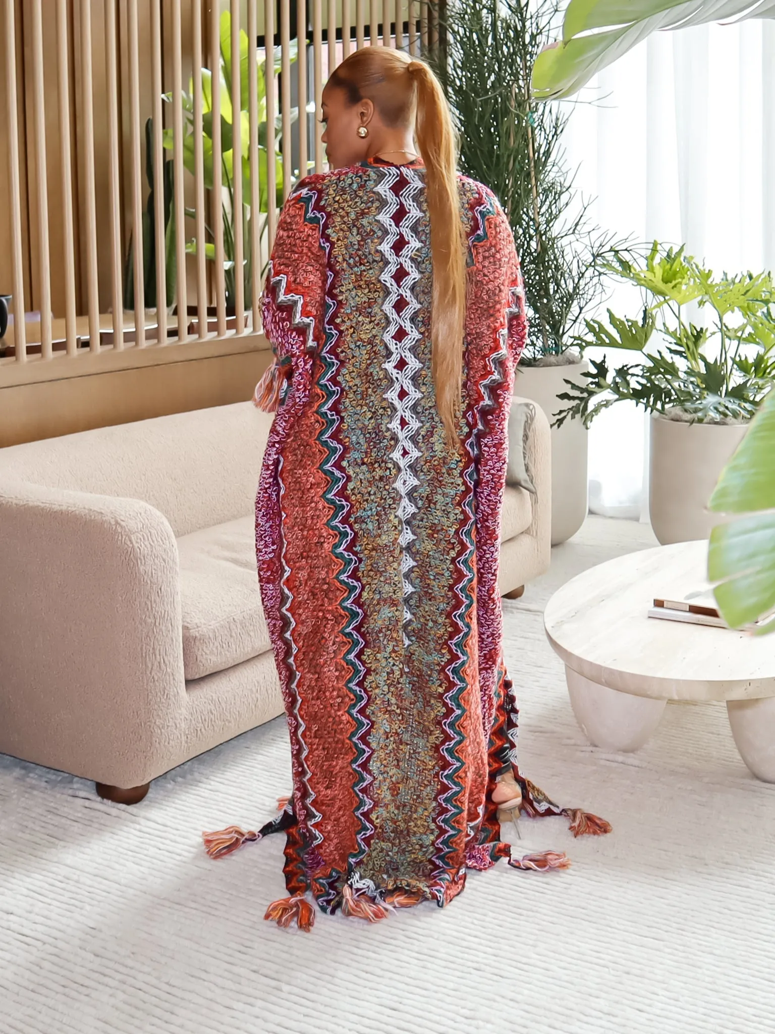Portia Knitted Robe (Blue)