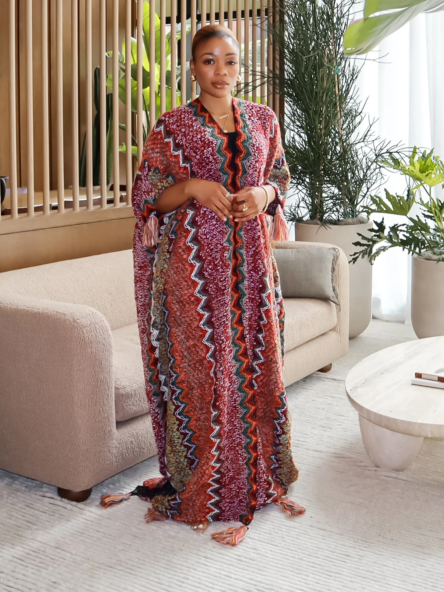 Portia Knitted Robe (Blue)