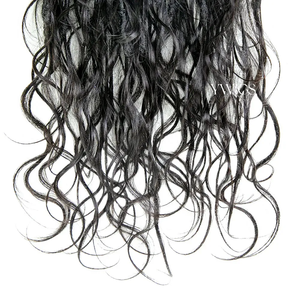 Pre-looped Crochet Boho Locs with Body Wave Virgin Human Hair Curls