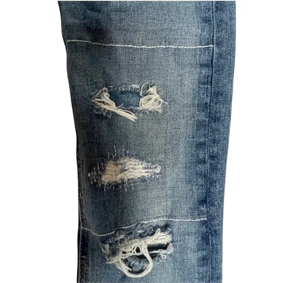 Rag   Bone Super Skinny Distressed Destructed Jeans 25