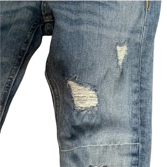 Rag   Bone Super Skinny Distressed Destructed Jeans 25