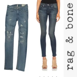 Rag   Bone Super Skinny Distressed Destructed Jeans 25