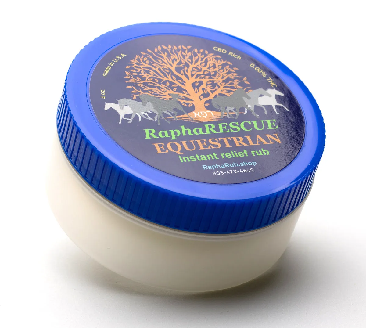 RaphaRESCUE EQUESTRIAN Instant Relief Rub 4oz
