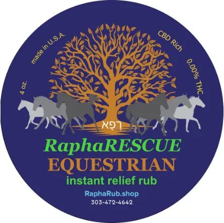 RaphaRESCUE EQUESTRIAN Instant Relief Rub 4oz