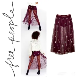 RARE!! NWT Free People Tutti Fruity Tutu Skirt (S)