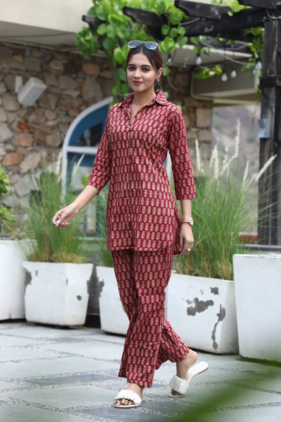Red Cord Set In Comfy Cotton