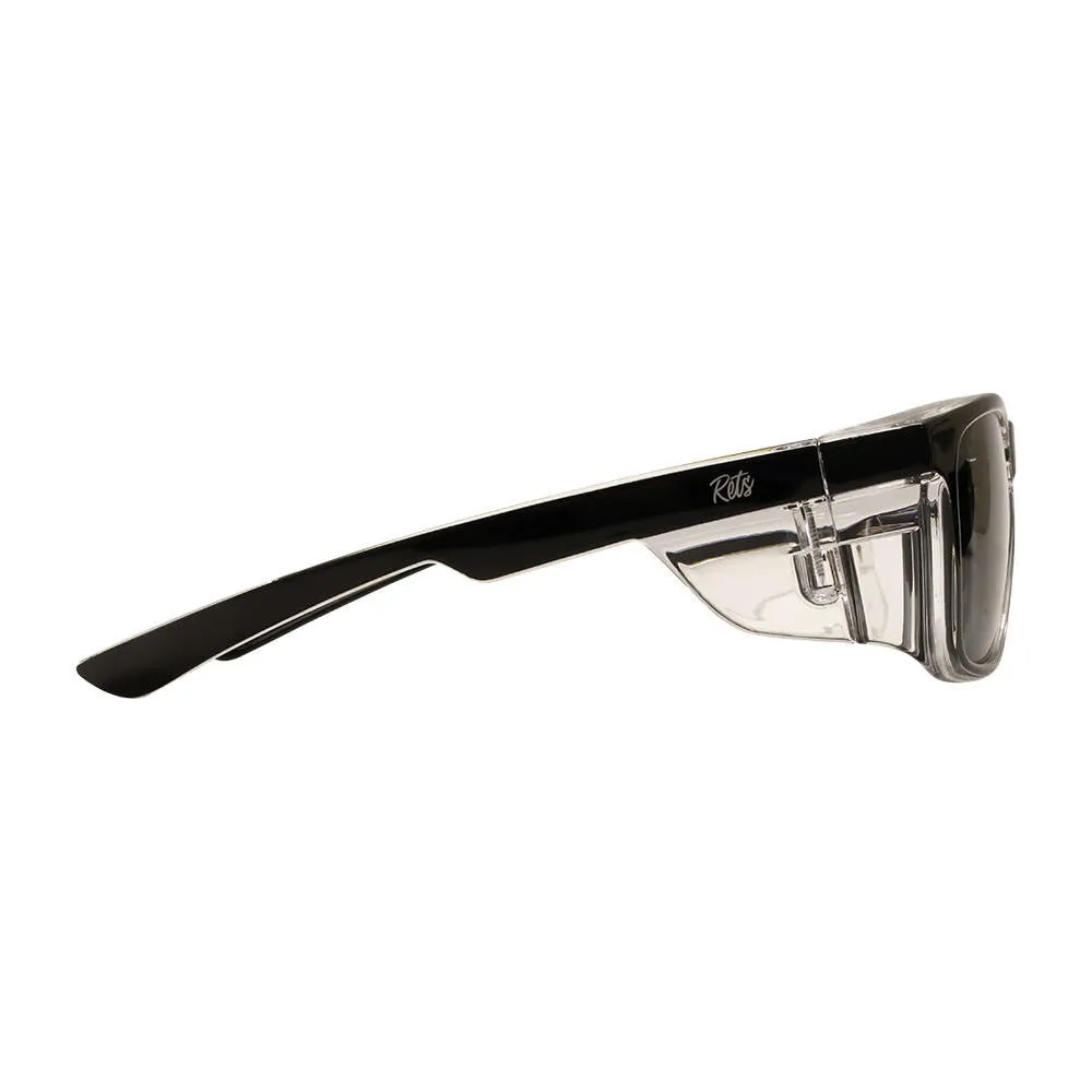 Rets - Remy Z87  Motorcycle Riding Sunglasses - Black - Tinted