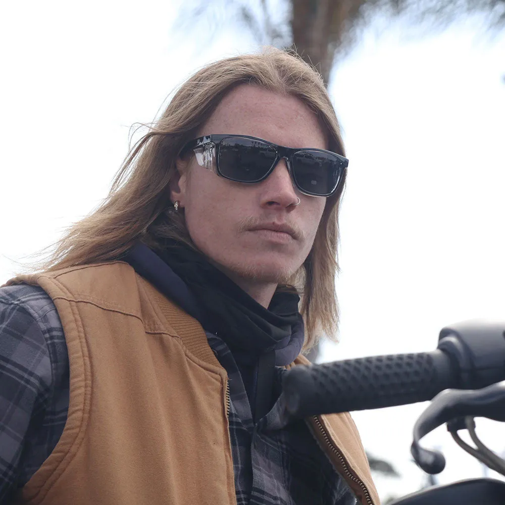 Rets - Remy Z87  Motorcycle Riding Sunglasses - Black - Tinted