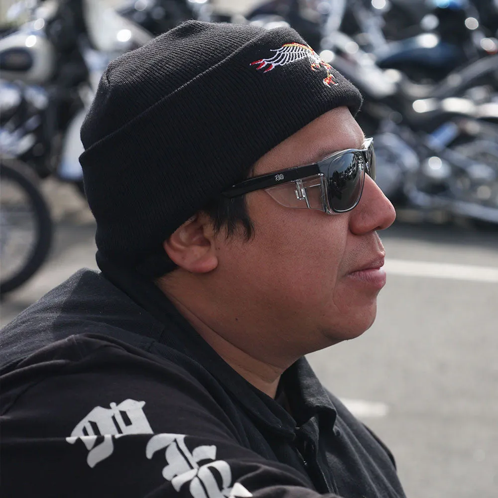 Rets - Remy Z87  Motorcycle Riding Sunglasses - Black - Tinted