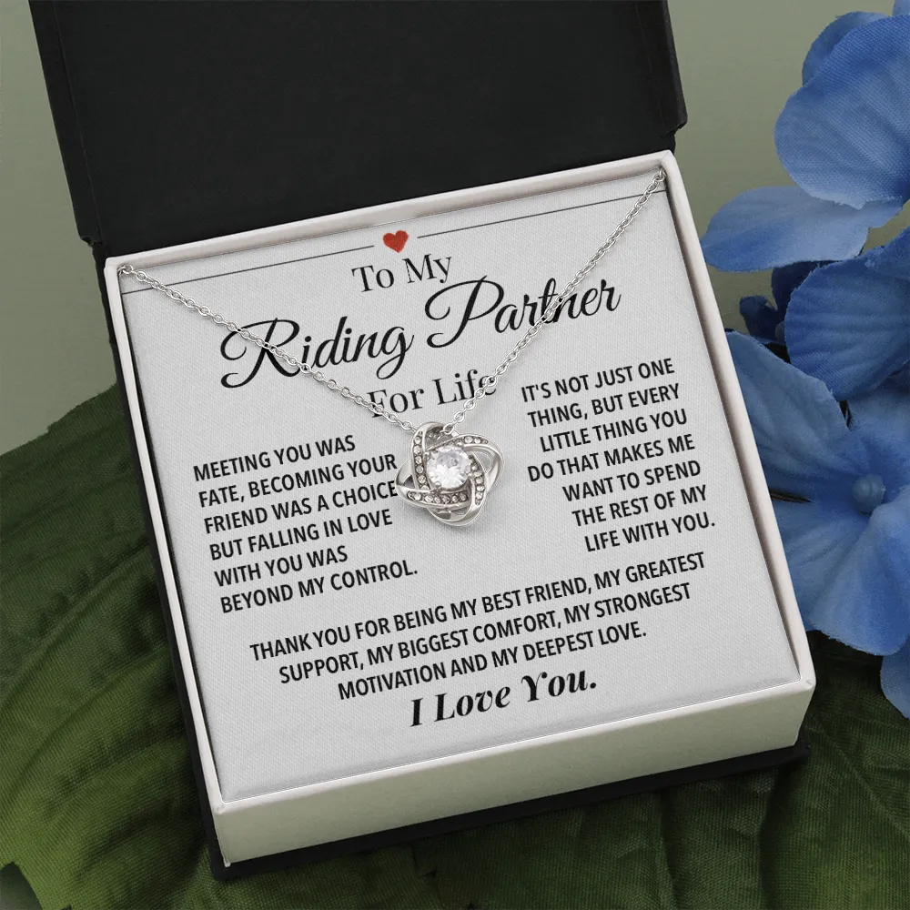 Riding Partner For Life Forever Love Necklace