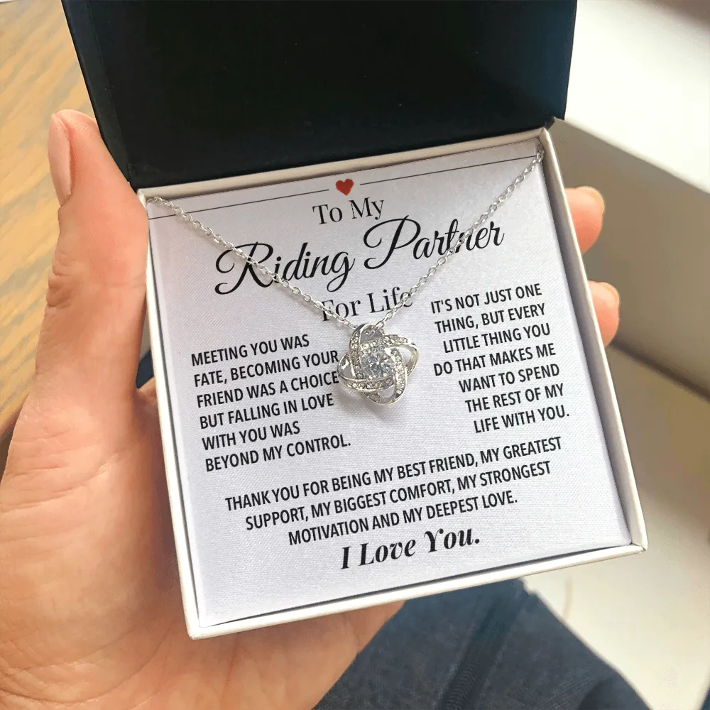 Riding Partner For Life Forever Love Necklace