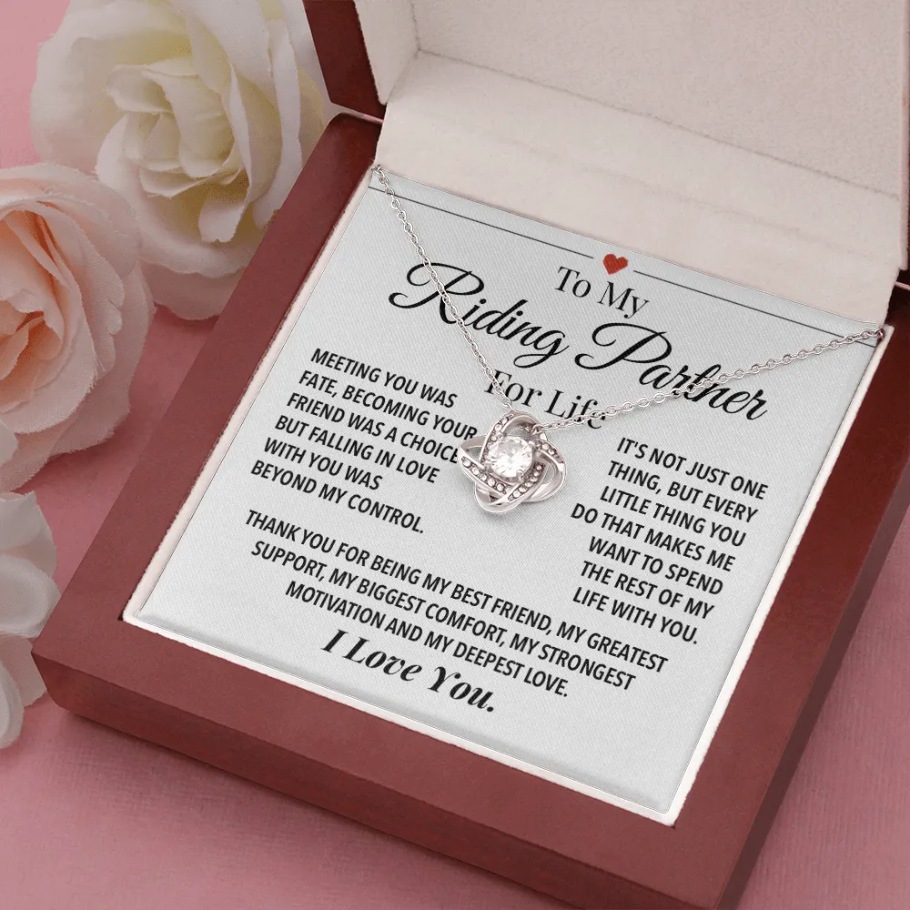 Riding Partner For Life Forever Love Necklace