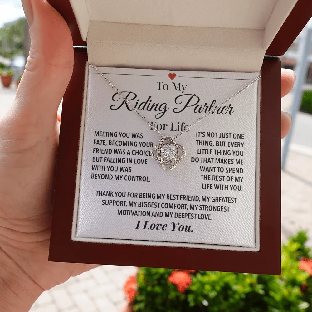 Riding Partner For Life Forever Love Necklace