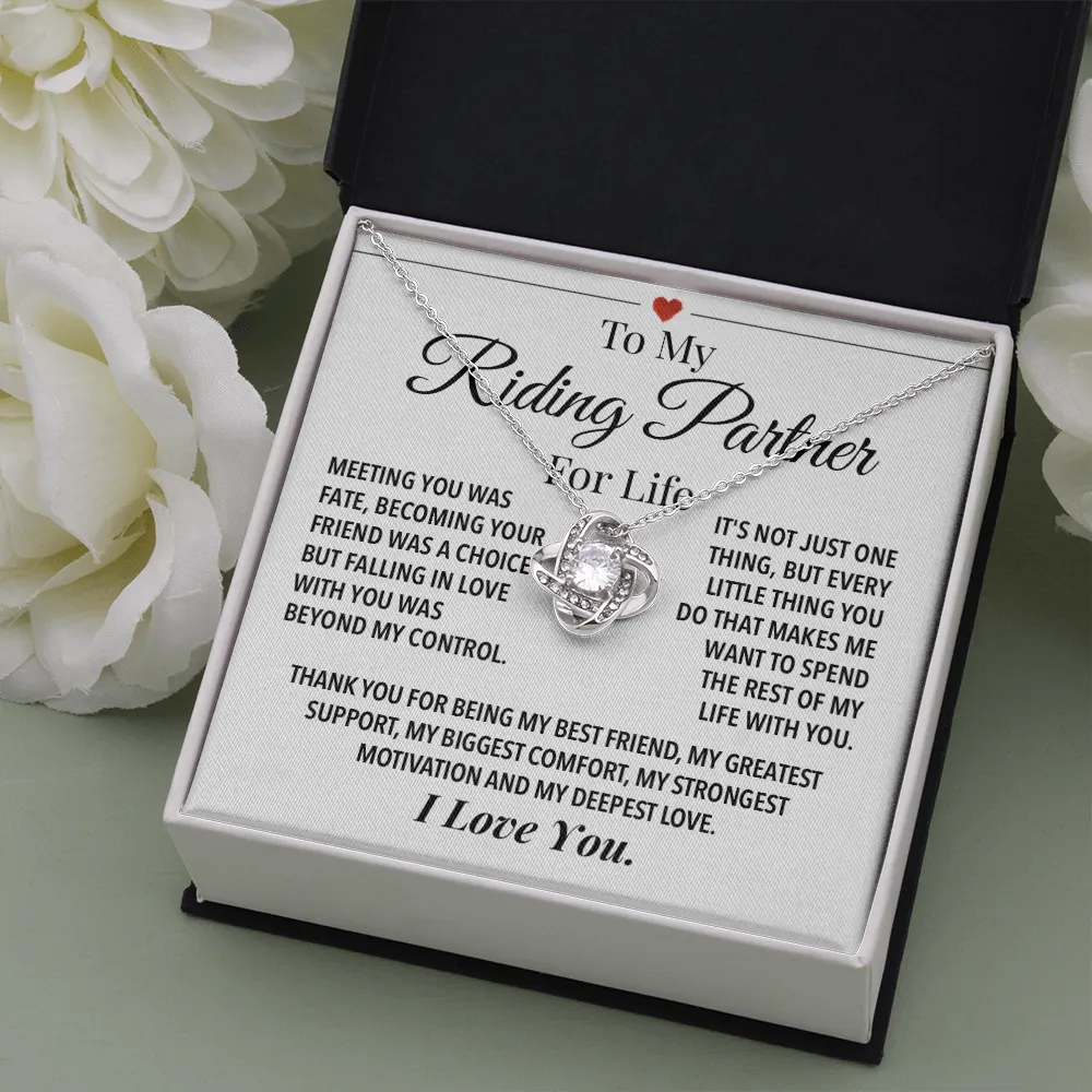Riding Partner For Life Forever Love Necklace