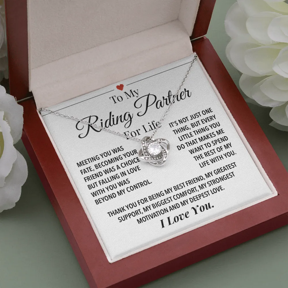 Riding Partner For Life Forever Love Necklace