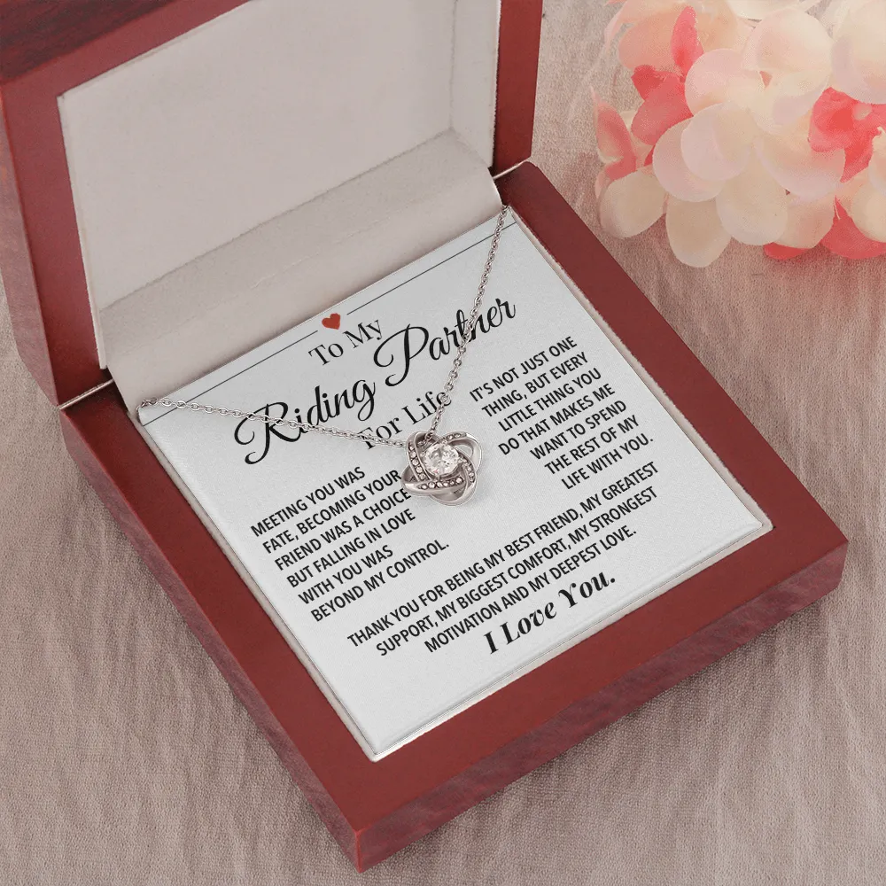 Riding Partner For Life Forever Love Necklace