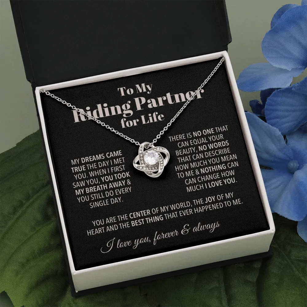 Riding Partner Forever Love Valentine's Necklace