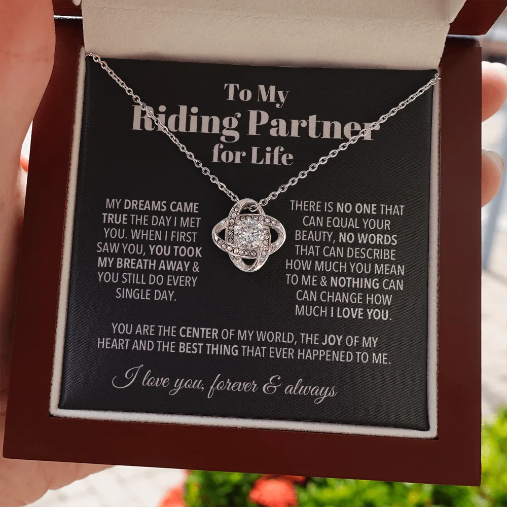 Riding Partner Forever Love Valentine's Necklace