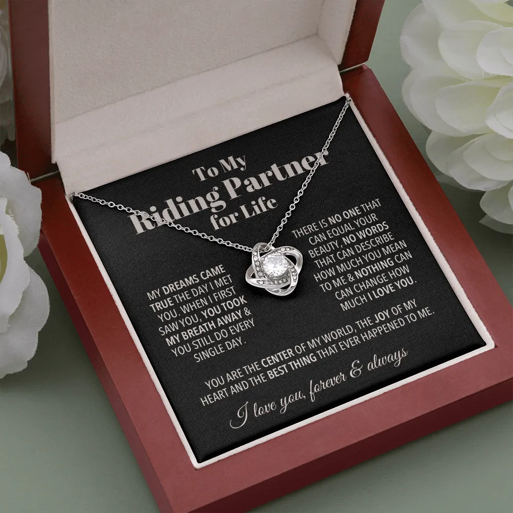 Riding Partner Forever Love Valentine's Necklace